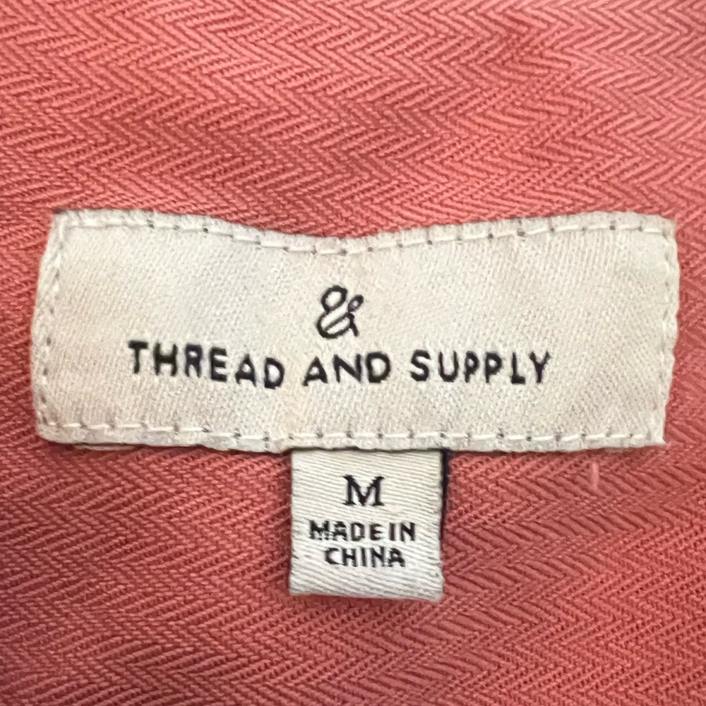 Thread & Supply Washed Rust Button-Front Shirt - Picture 2 of 2